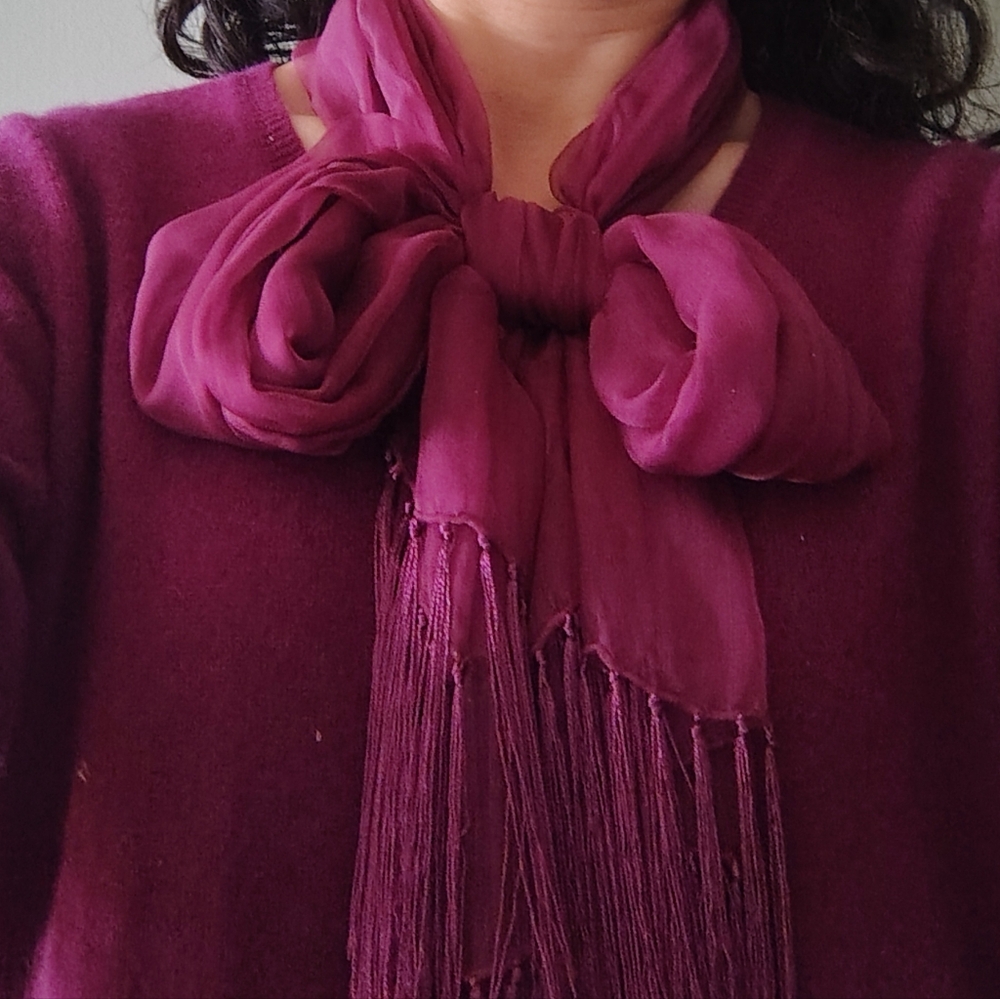 Fringed Long Scarf